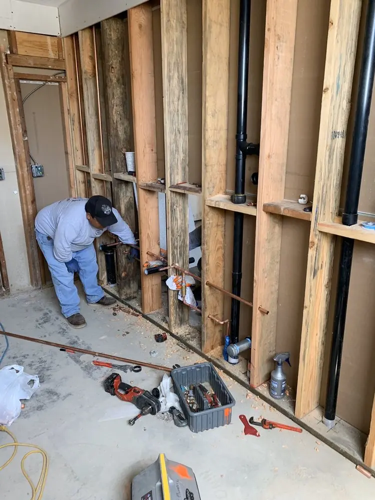 Commercial rough-in plumbing for Gas Line Repair in Woodstock Valley